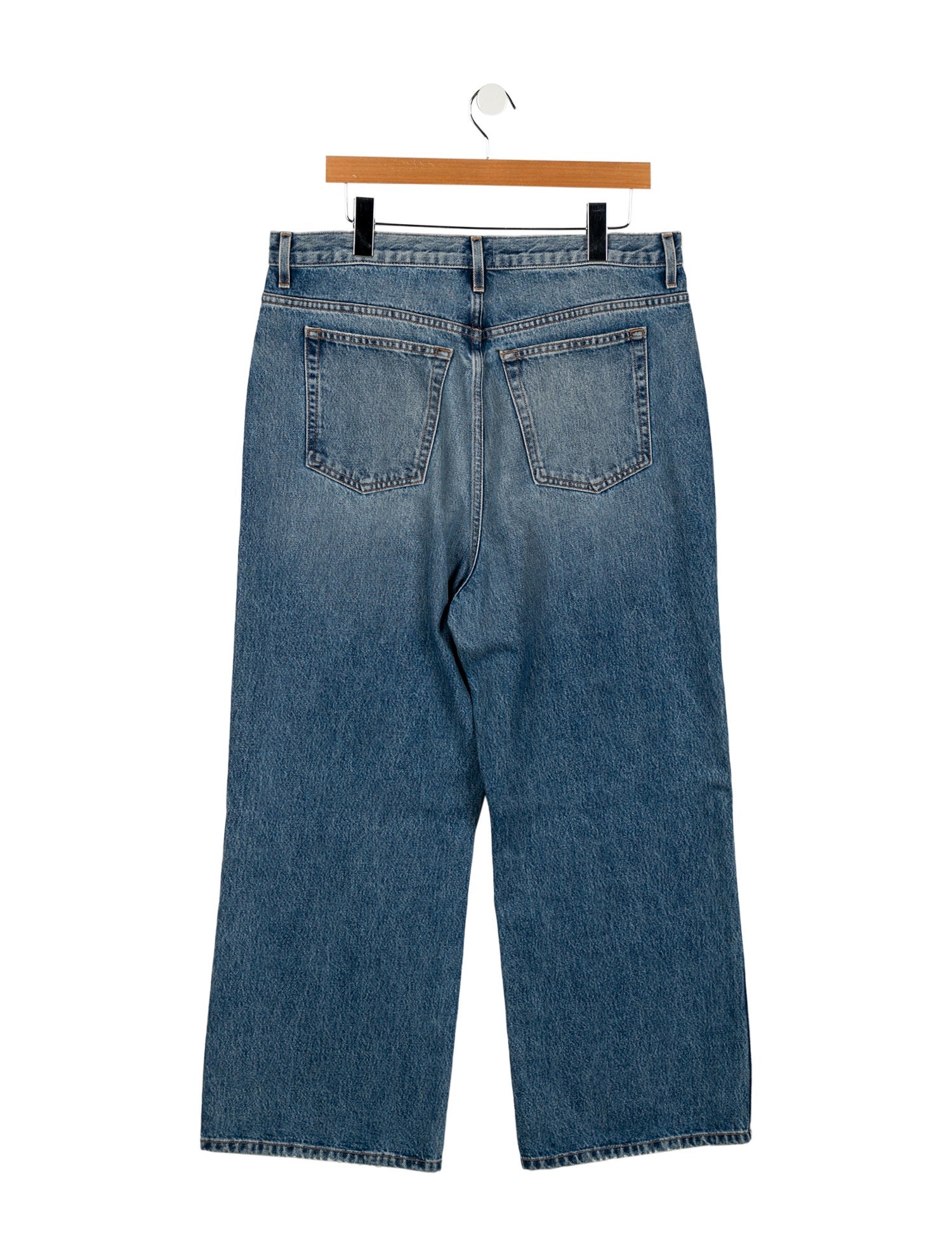 Khaite High-Rise Wide Leg Jeans