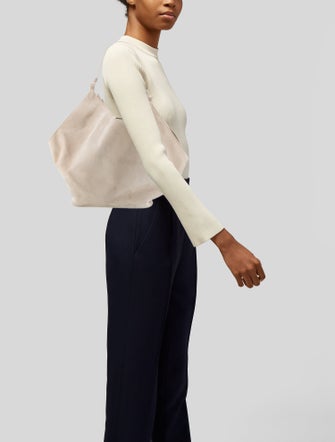 Khaite Suede Shoulder Bag