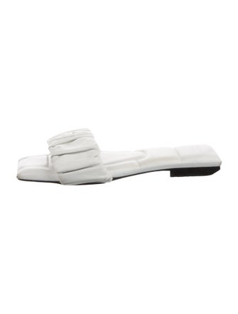 Khaite Leather Slides