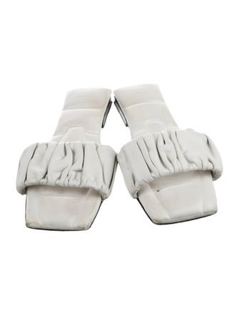 Khaite Leather Slides