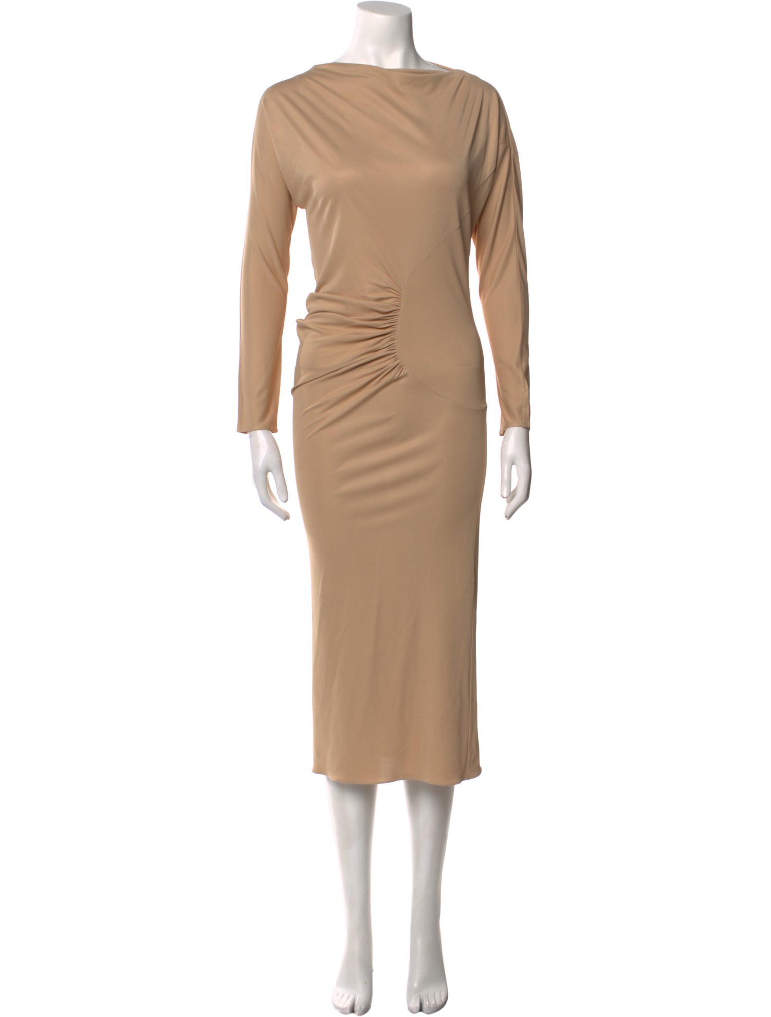 Khaite Bateau Neckline Midi Length Dress
