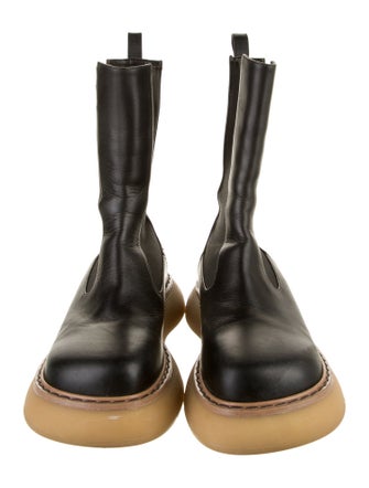 Khaite Leather Combat Boots