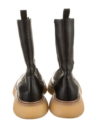 Khaite Leather Combat Boots