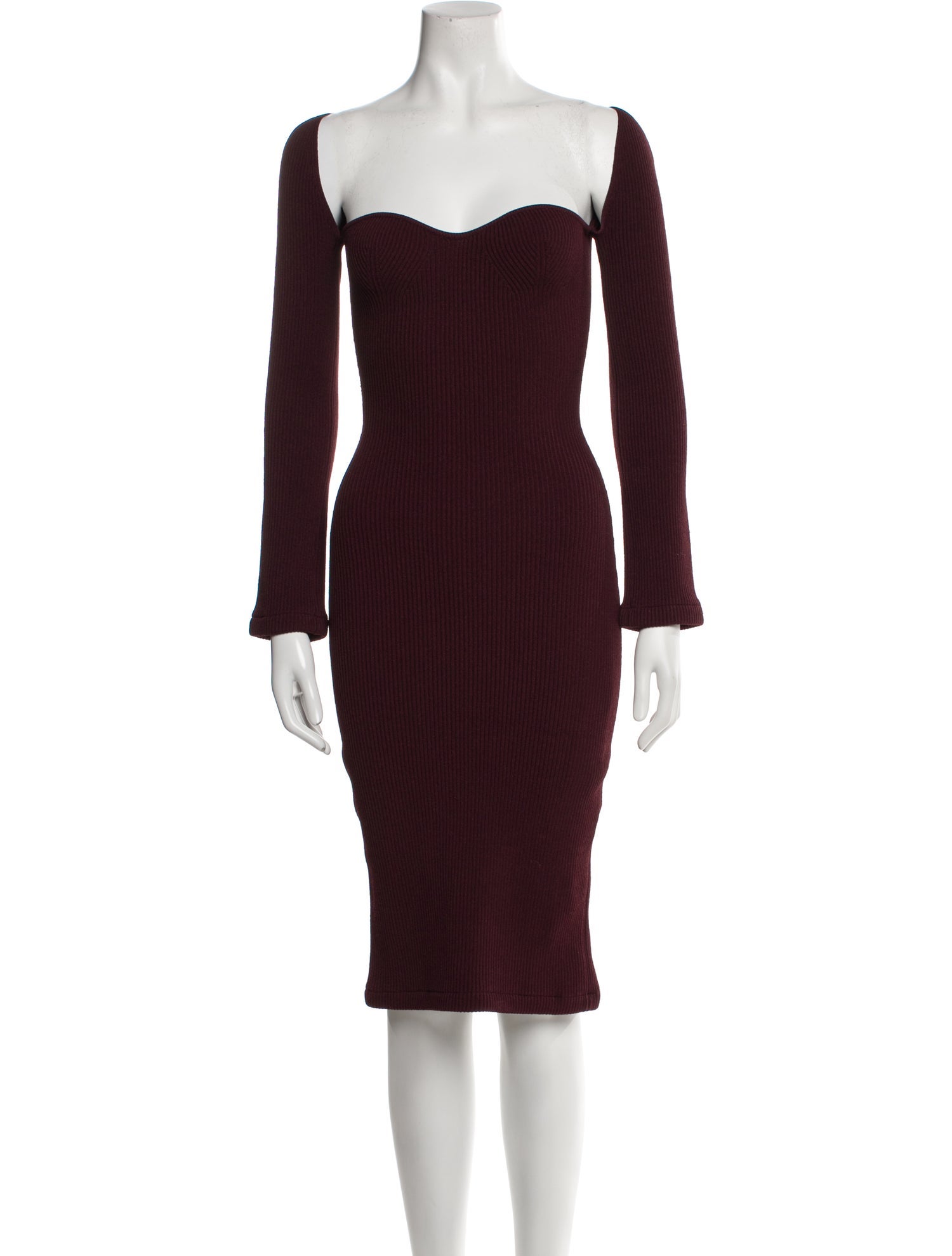 Khaite Square Neckline Midi Length Dress