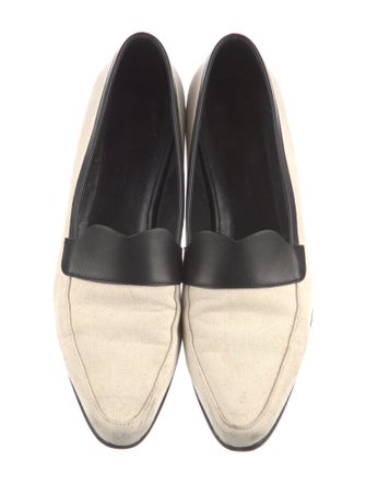 Khaite Canvas Colorblock Pattern Loafers