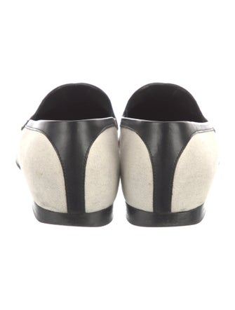 Khaite Canvas Colorblock Pattern Loafers