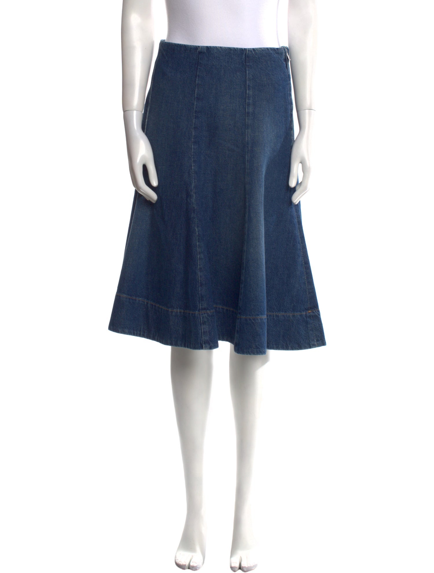 Khaite Pleated Accents Knee-Length Skirt