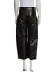 Khaite Leather Wide Leg Pants