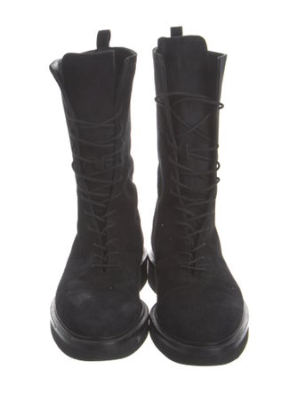Khaite Suede Combat Boots