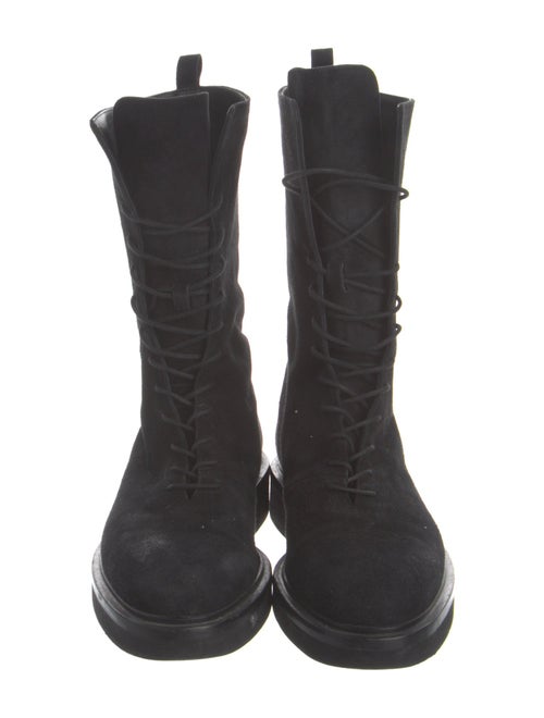Khaite Suede Combat Boots
