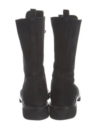 Khaite Suede Combat Boots