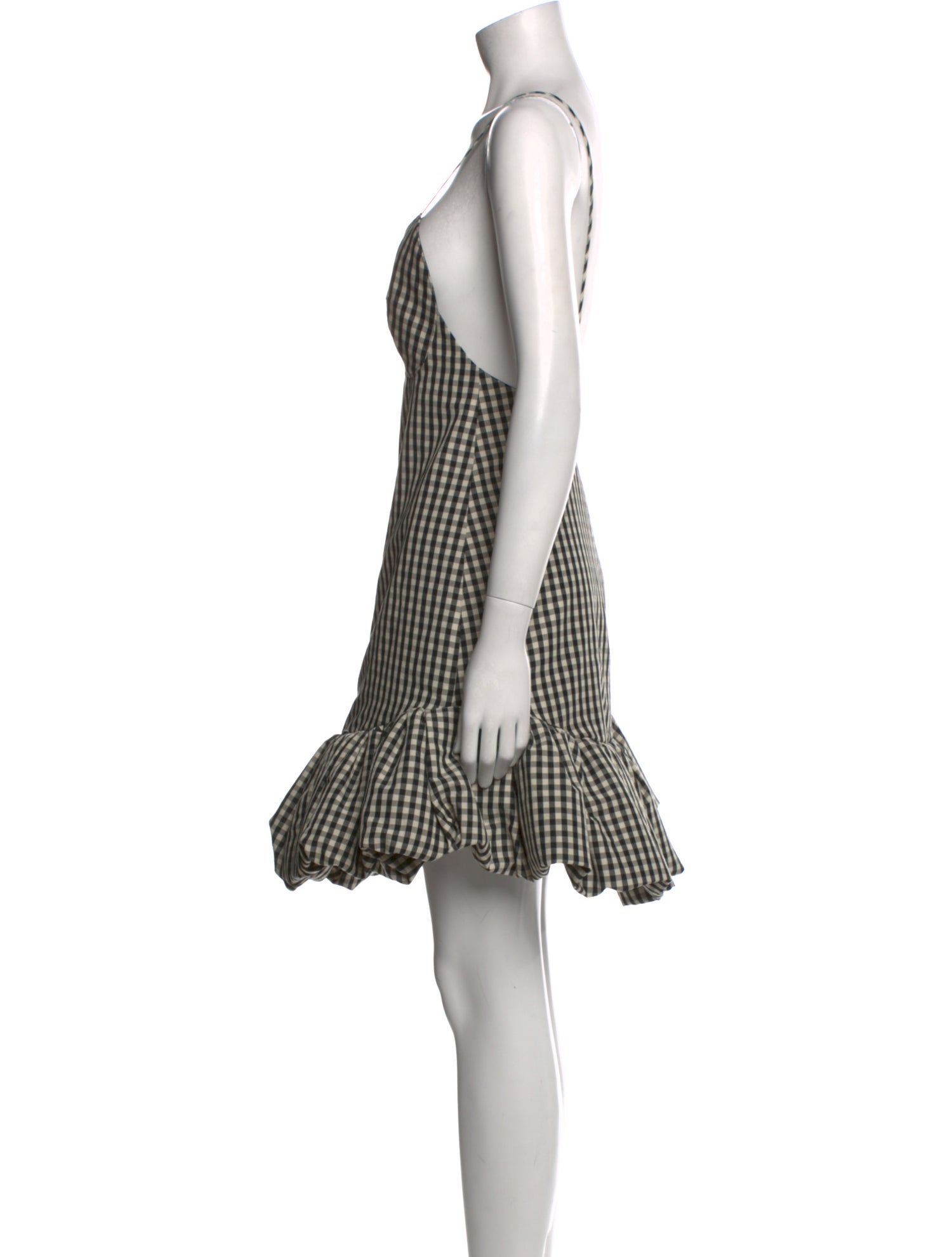 Khaite Plaid Print Mini Dress