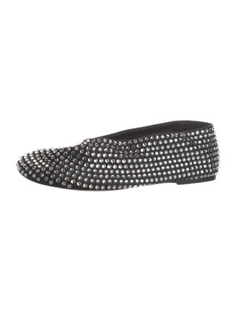 Khaite Printed Crystal Embellishments Flats