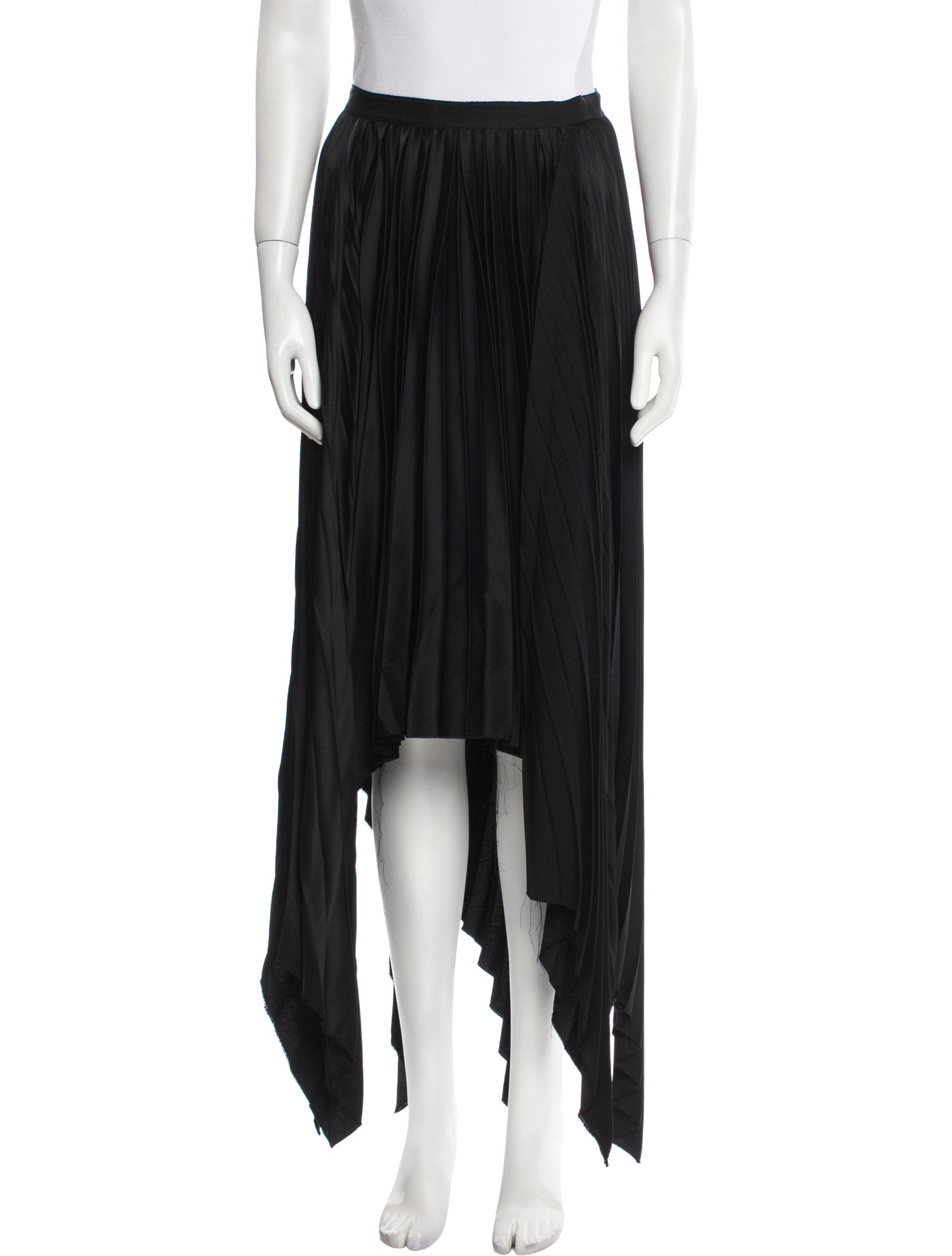 Khaite Pleated Accents Long Skirt