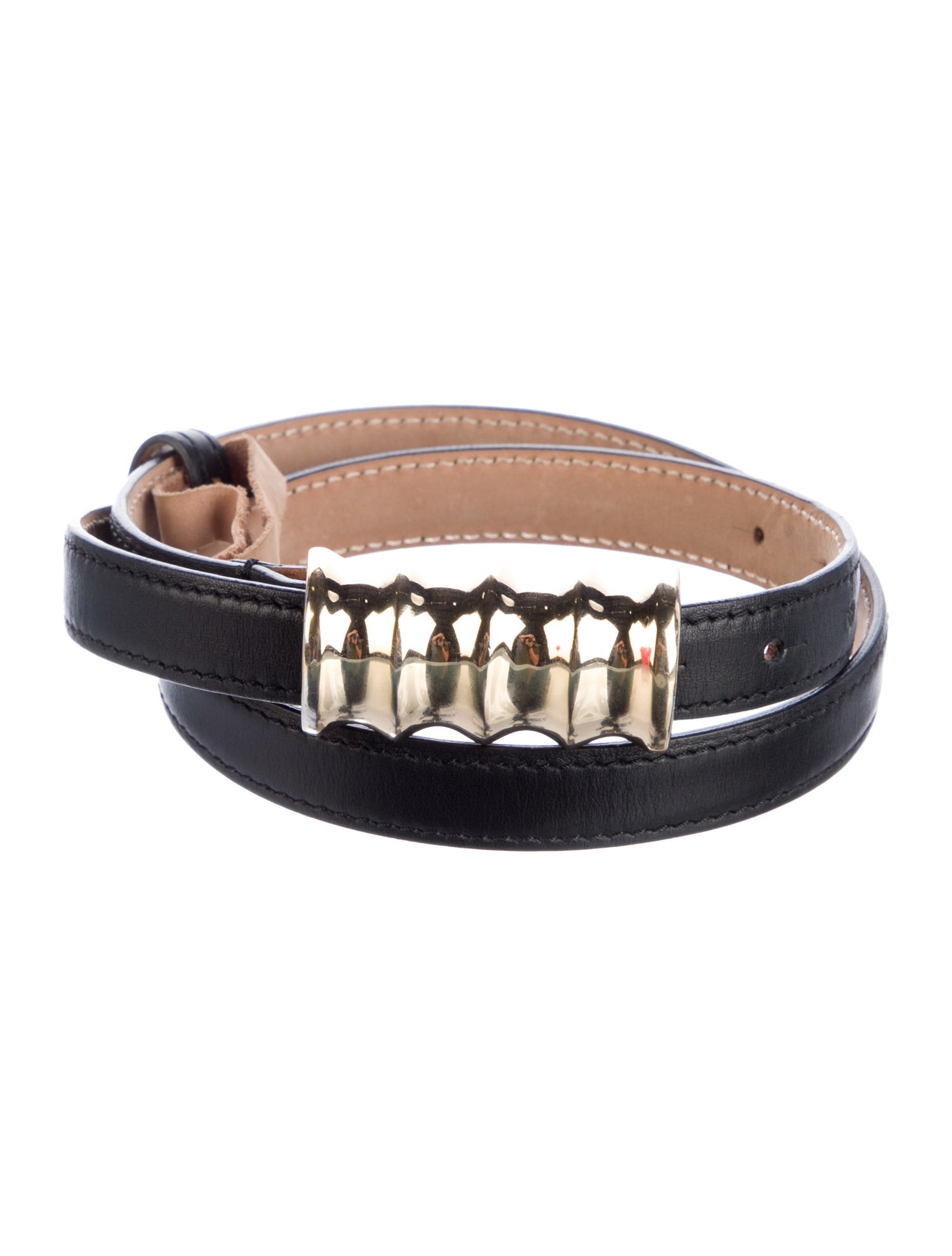 Khaite Skinny Leather Waist Belt