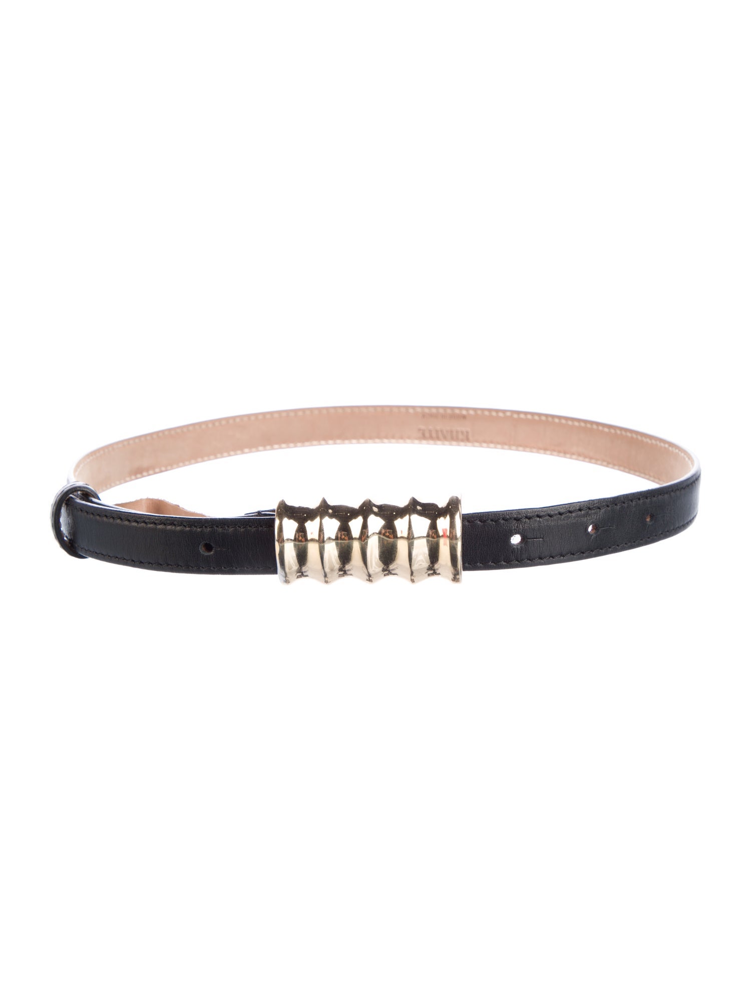 Khaite Skinny Leather Waist Belt