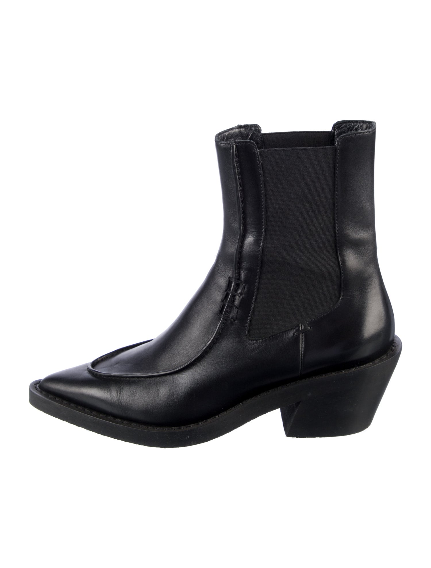 Khaite Leather Chelsea Boots