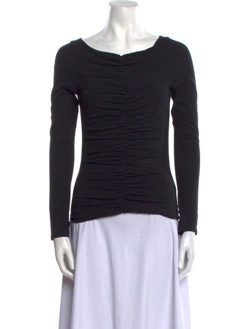 Khaite Bateau Neckline Long Sleeve Top