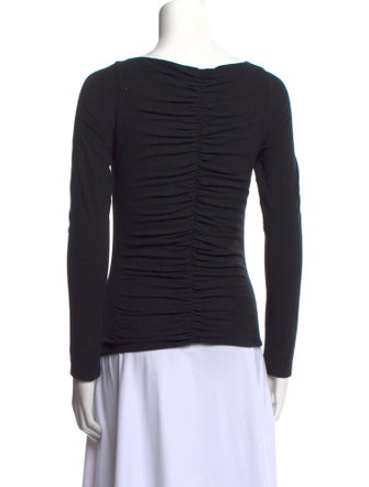 Khaite Bateau Neckline Long Sleeve Top