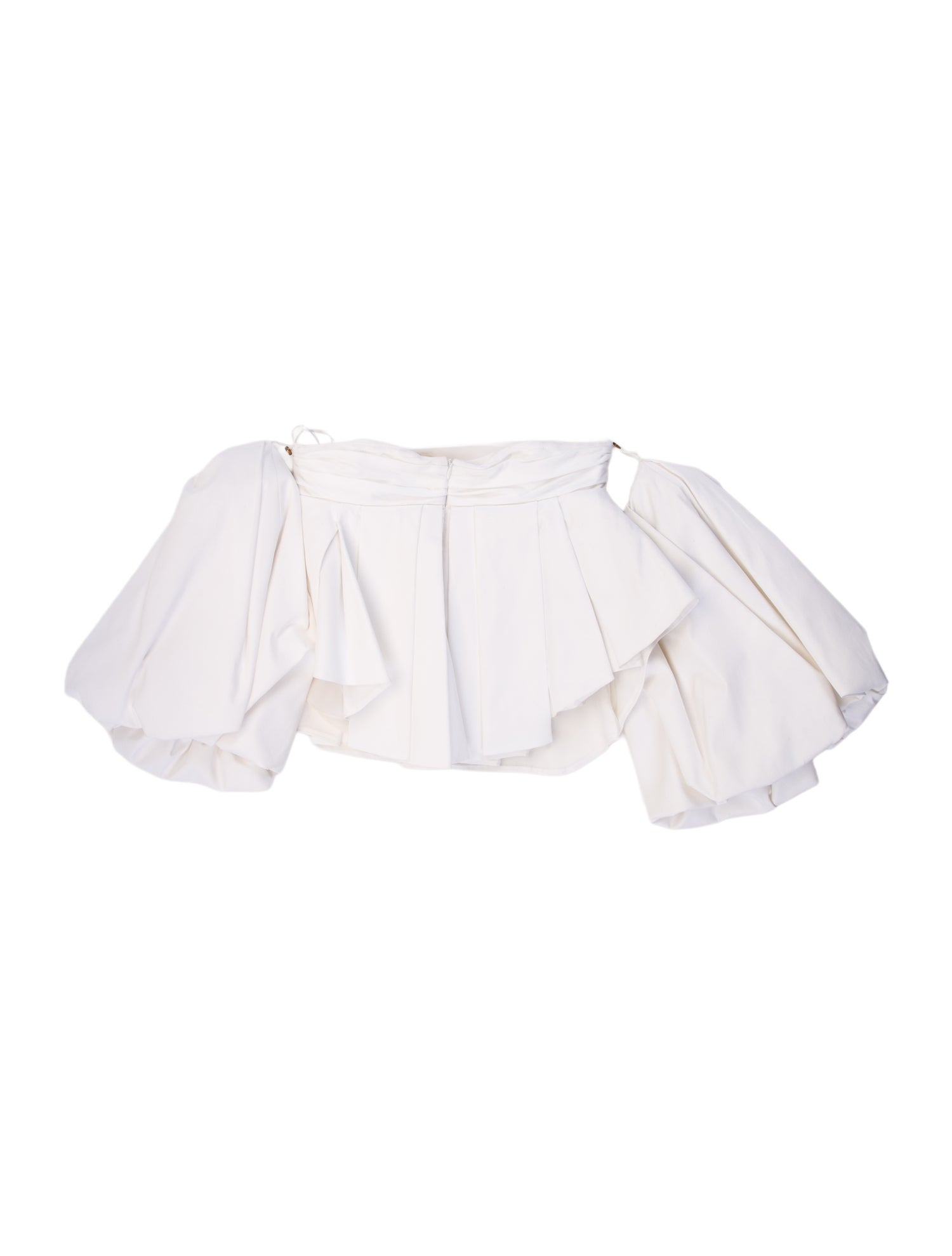 Khaite Off-The-Shoulder Short Sleeve Crop Top