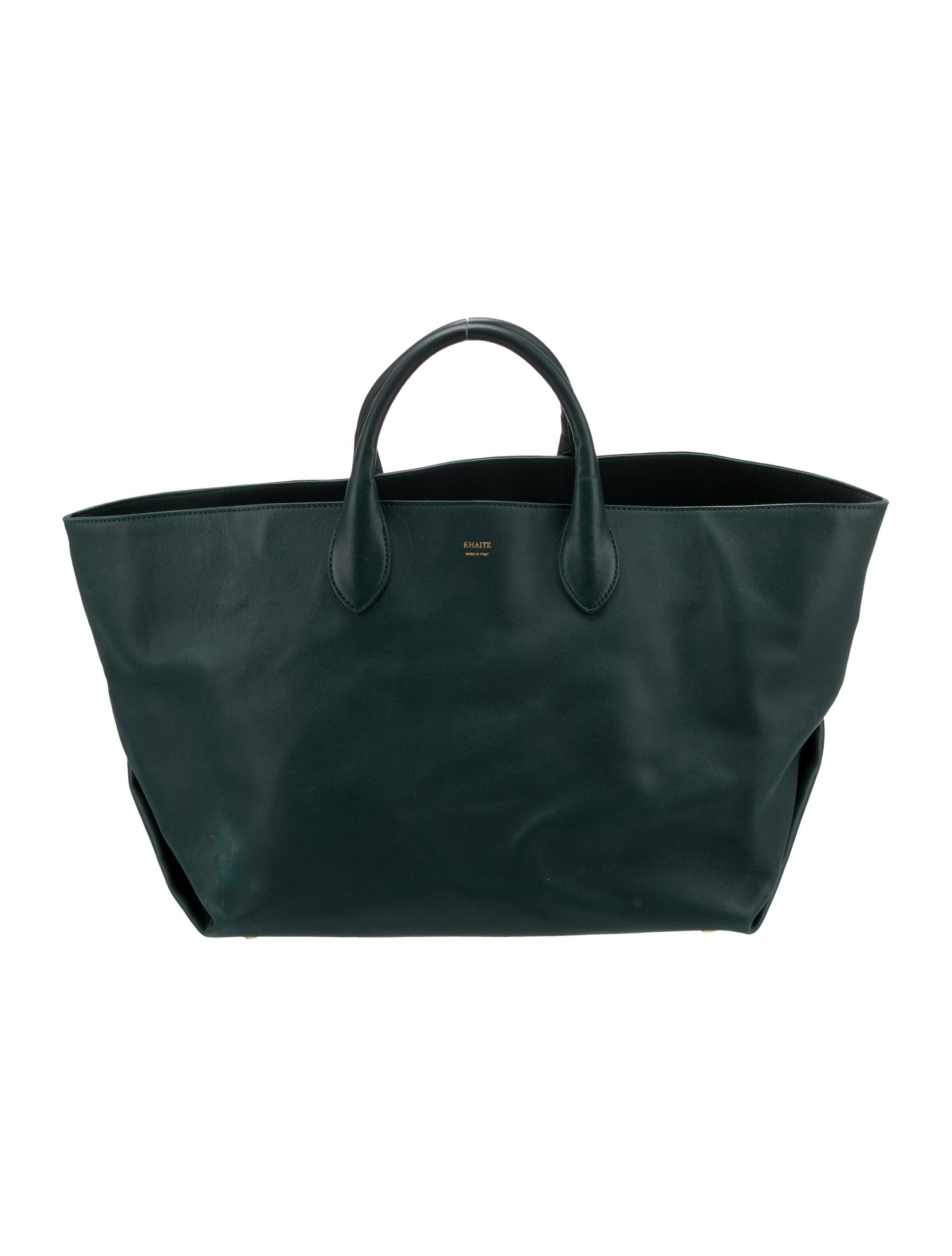 Khaite Leather Top Handle Bag