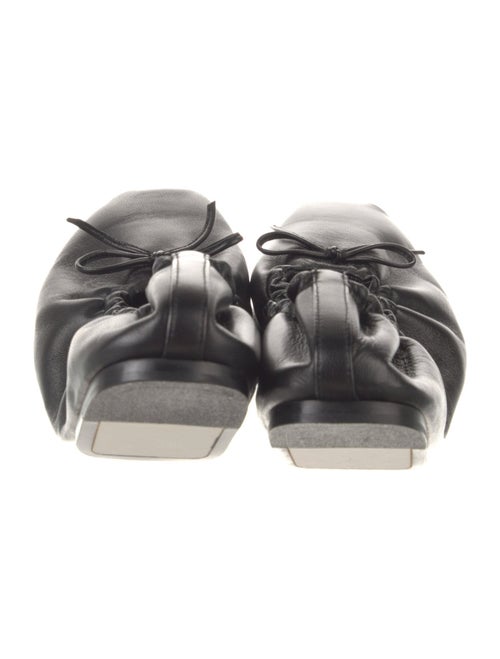 Khaite Leather Bow Accents Ballet Flats