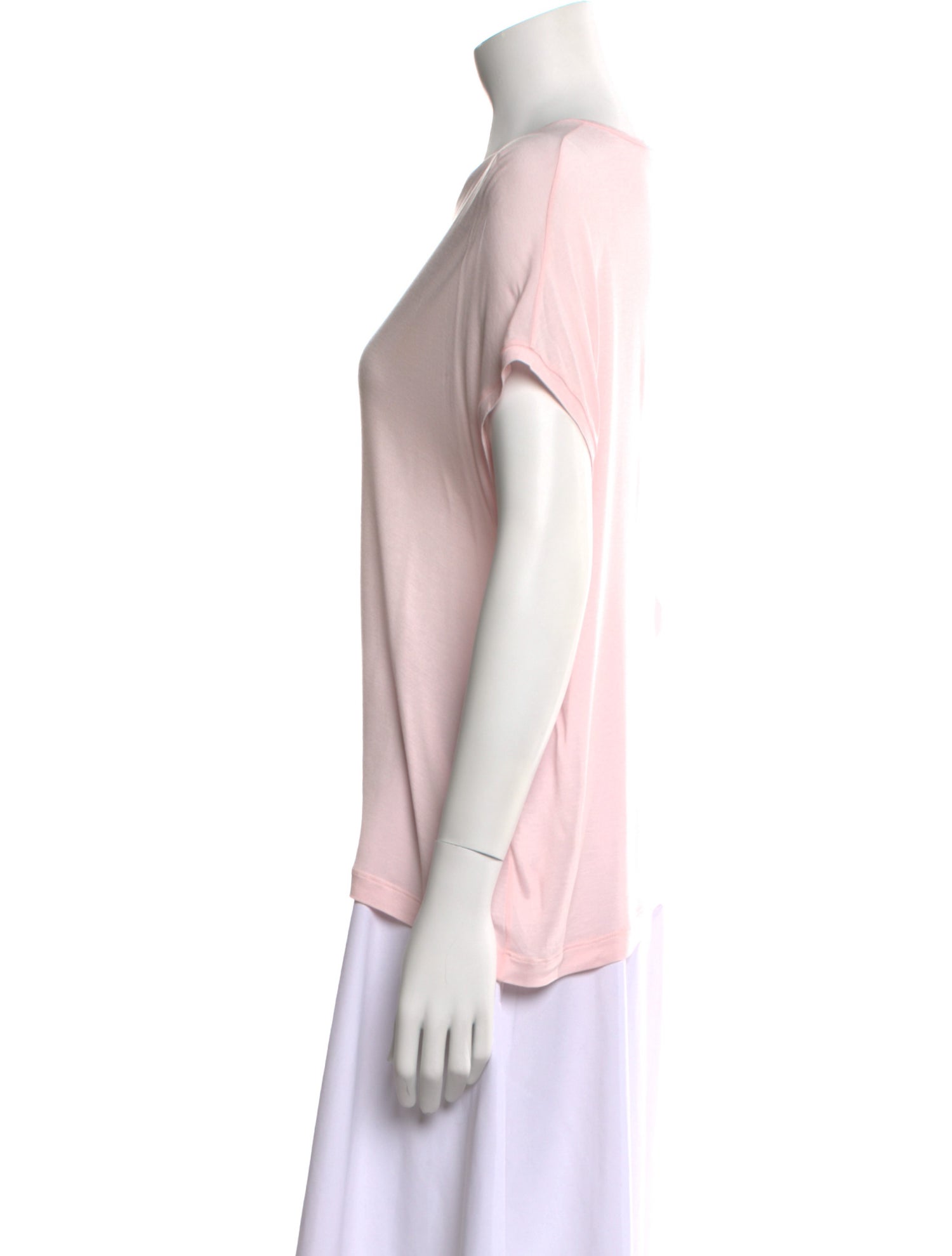 Khaite Bateau Neckline Short Sleeve T-Shirt