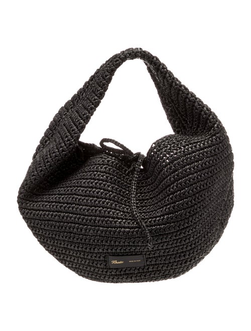 Khaite Straw Top Handle Bag