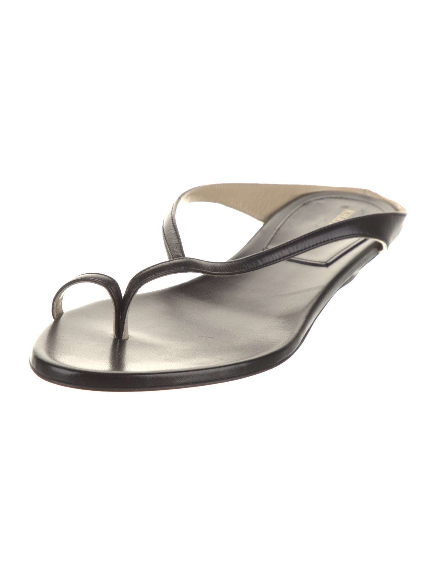 Khaite Leather Slides