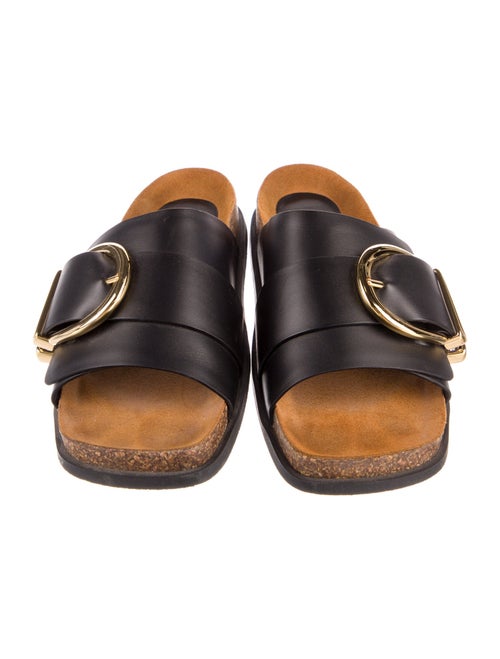Khaite Leather Slides