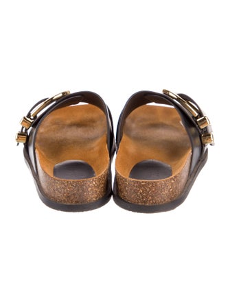 Khaite Leather Slides