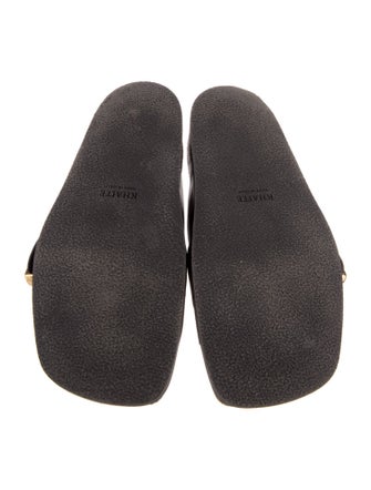 Khaite Leather Slides