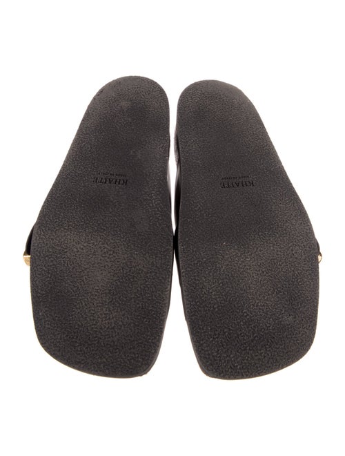 Khaite Leather Slides