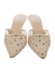 Khaite Mesh Crystal Embellishments Mules
