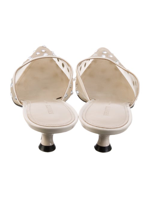 Khaite Mesh Crystal Embellishments Mules