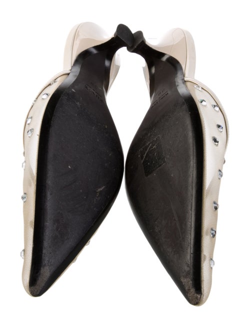 Khaite Mesh Crystal Embellishments Mules