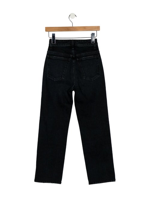Khaite Mid-Rise Straight Leg Jeans