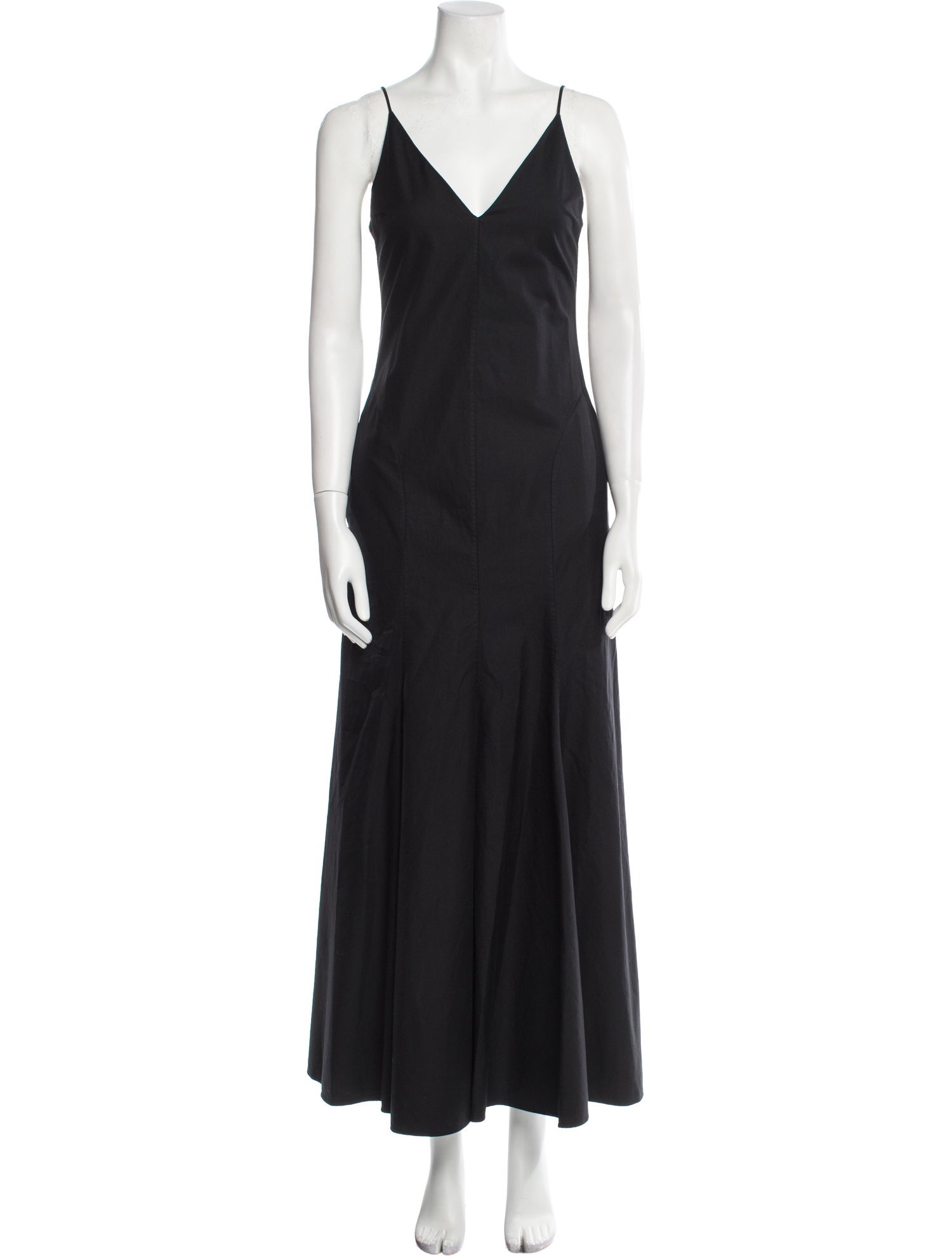 Khaite V-Neck Long Dress