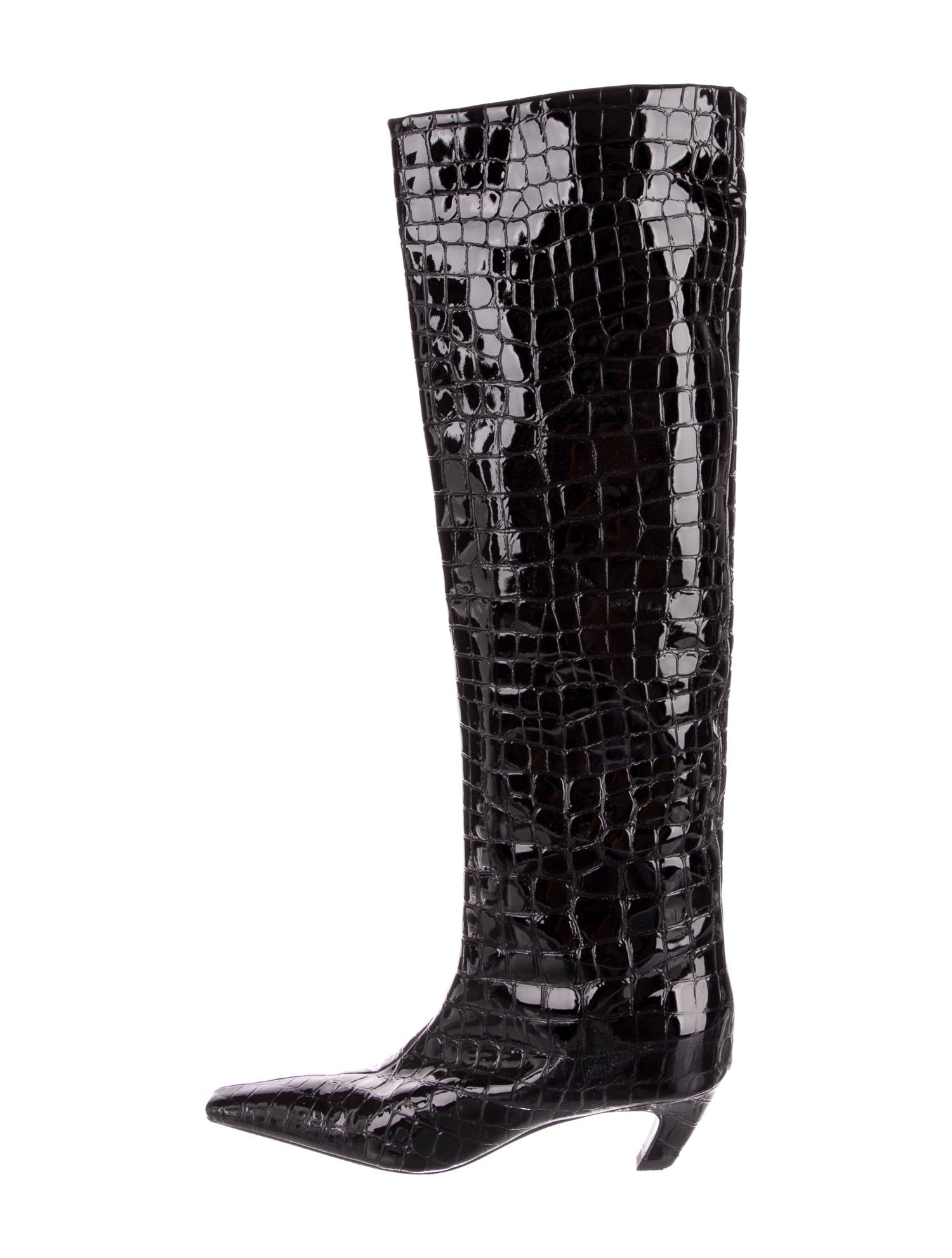 Khaite Patent Leather Boots