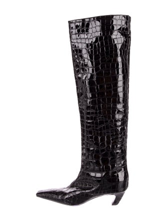 Khaite Patent Leather Boots