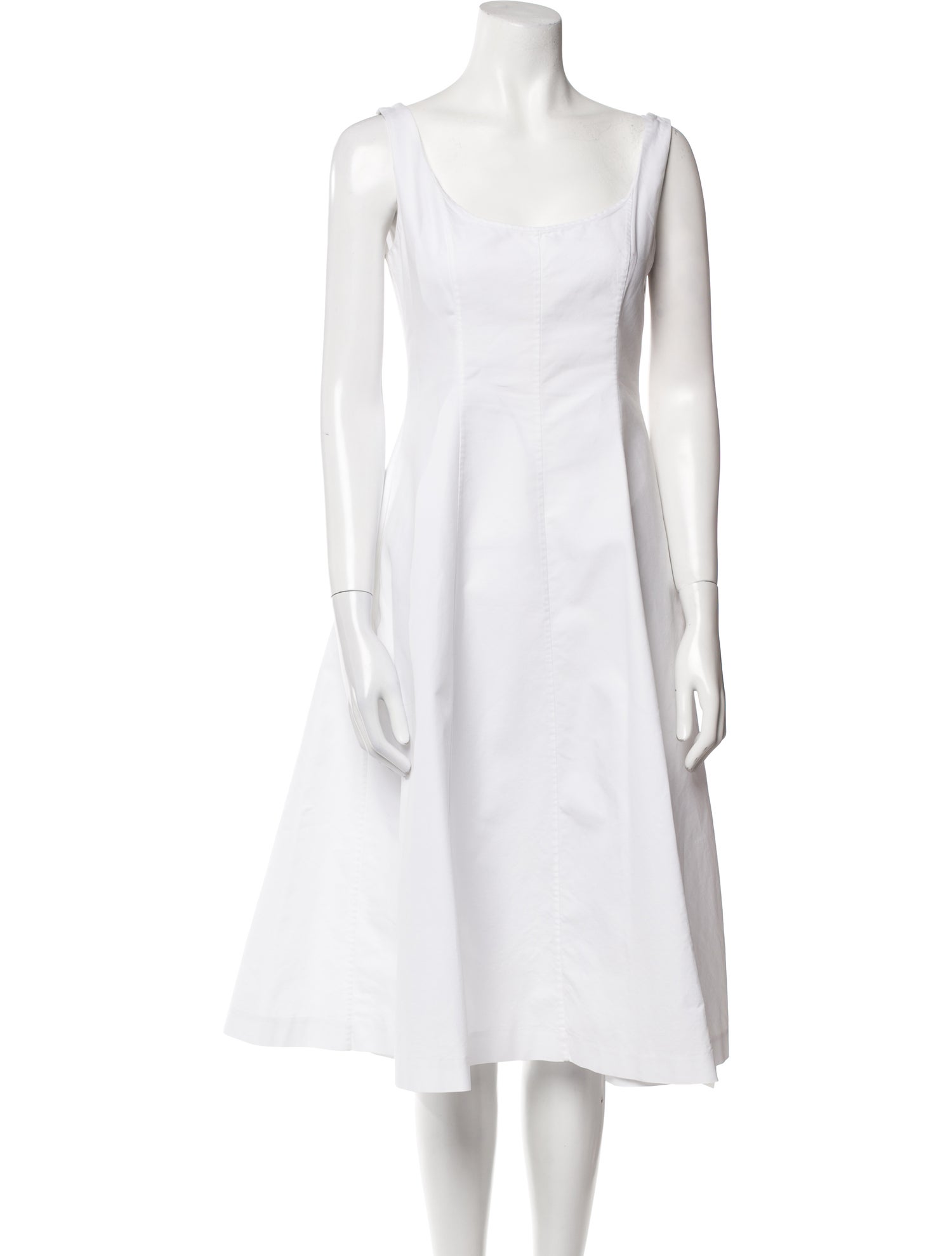 Khaite Scoop Neck Midi Length Dress