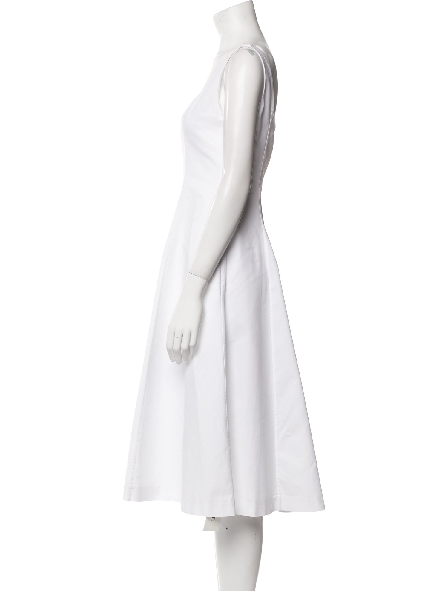 Khaite Scoop Neck Midi Length Dress