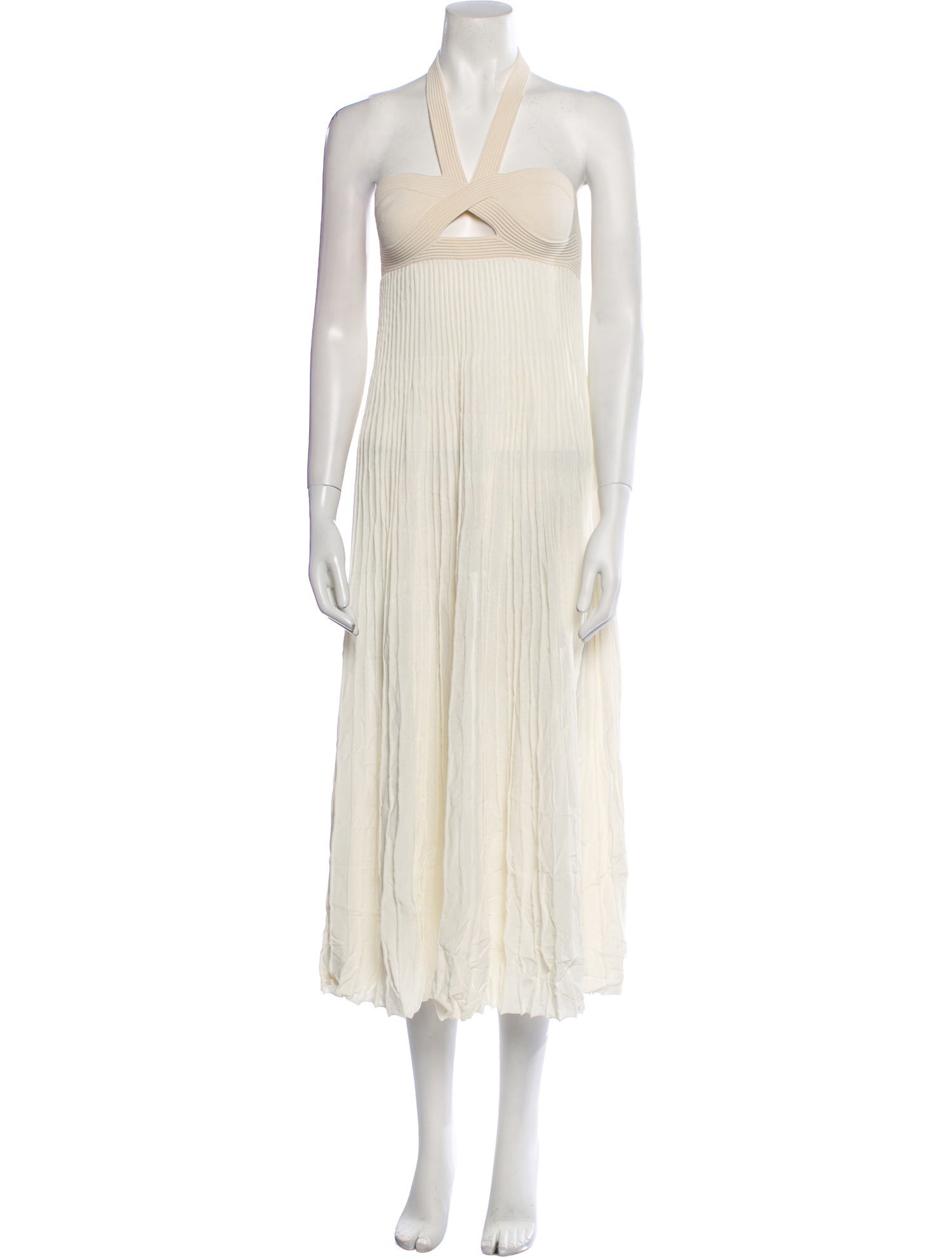 Khaite Halterneck Knee-Length Dress