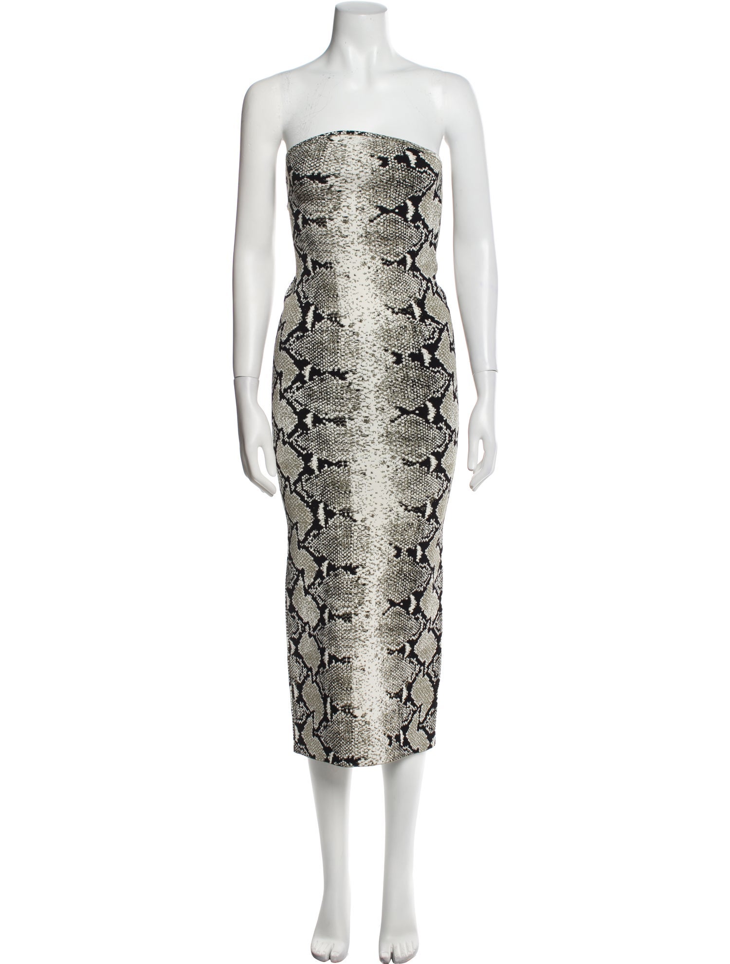 Khaite Animal Print Midi Length Dress