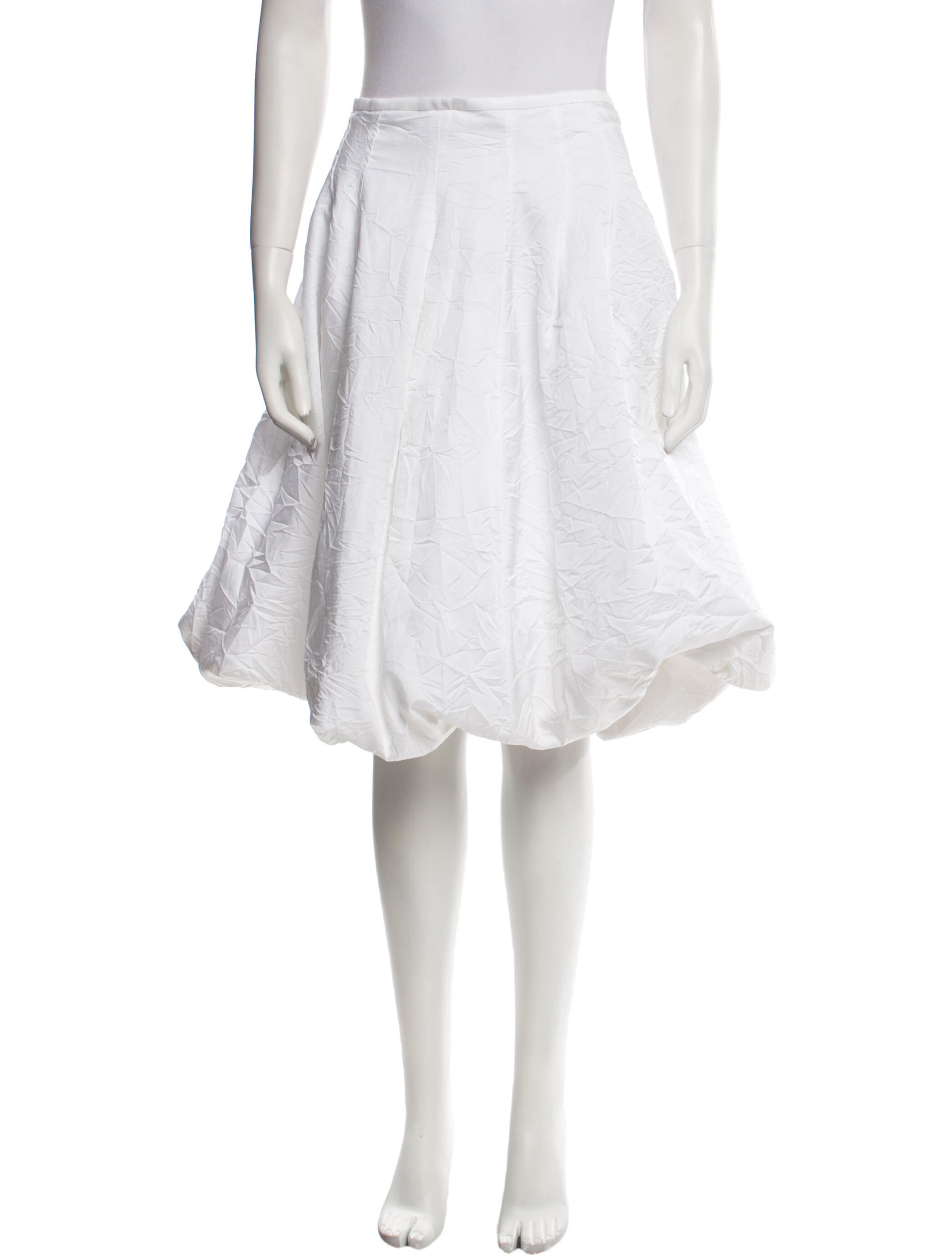 Khaite Ruffle Embellishment Knee-Length Skirt