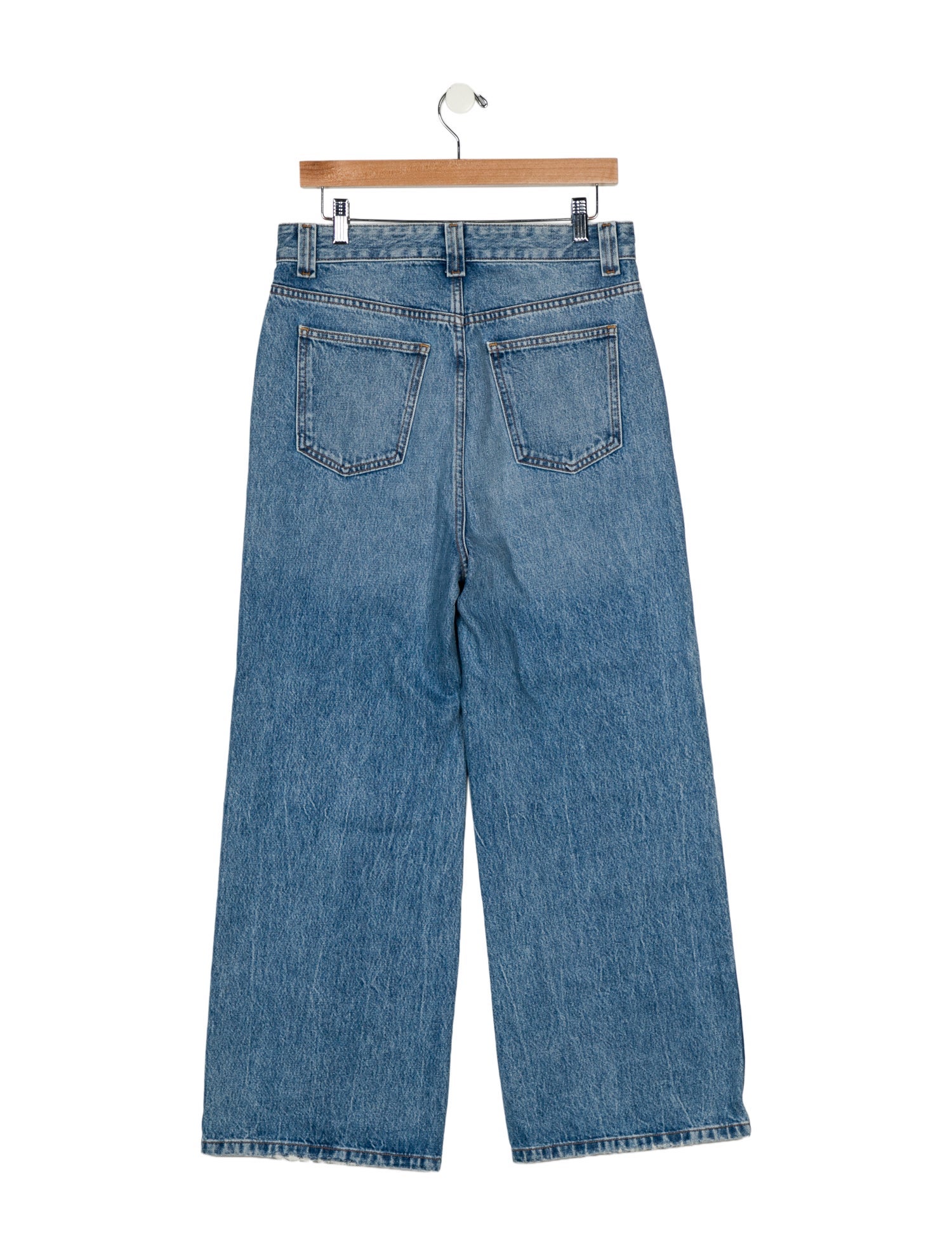 Khaite High-Rise Wide Leg Jeans