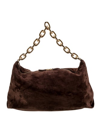 Khaite Suede Top Handle Bag