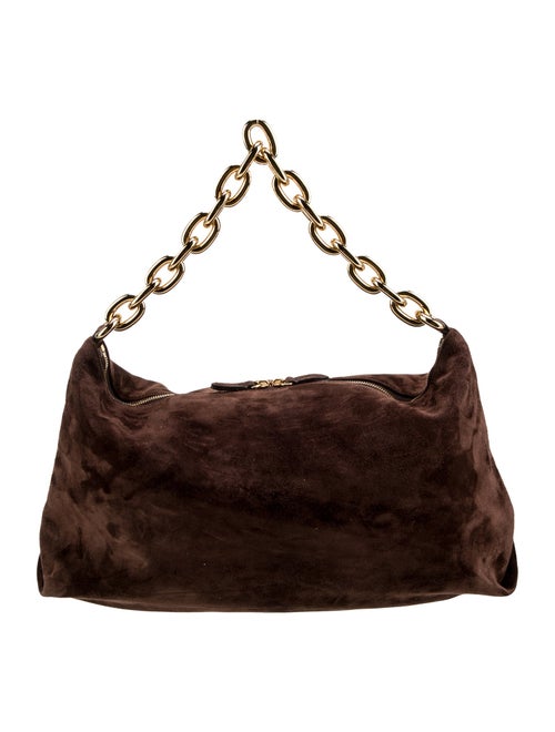 Khaite Suede Top Handle Bag