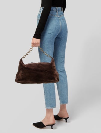 Khaite Suede Top Handle Bag