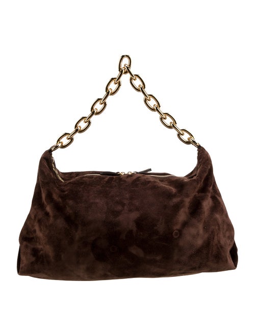 Khaite Suede Top Handle Bag